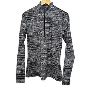 Nike Dri Fit Women's Large Quarter Zip Athletic Fitted Running Sport Pullover